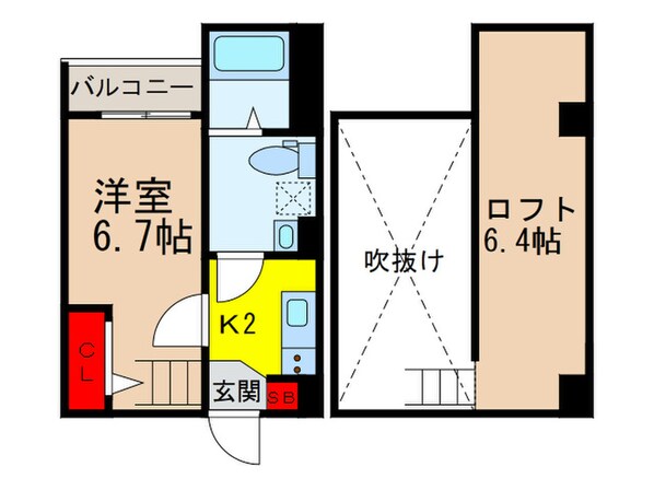 アルコバレーノの物件間取画像